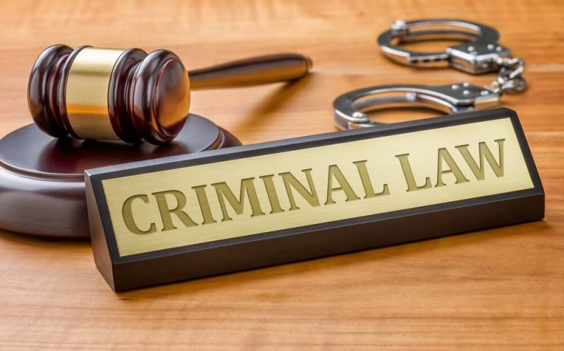 criminal law plaque